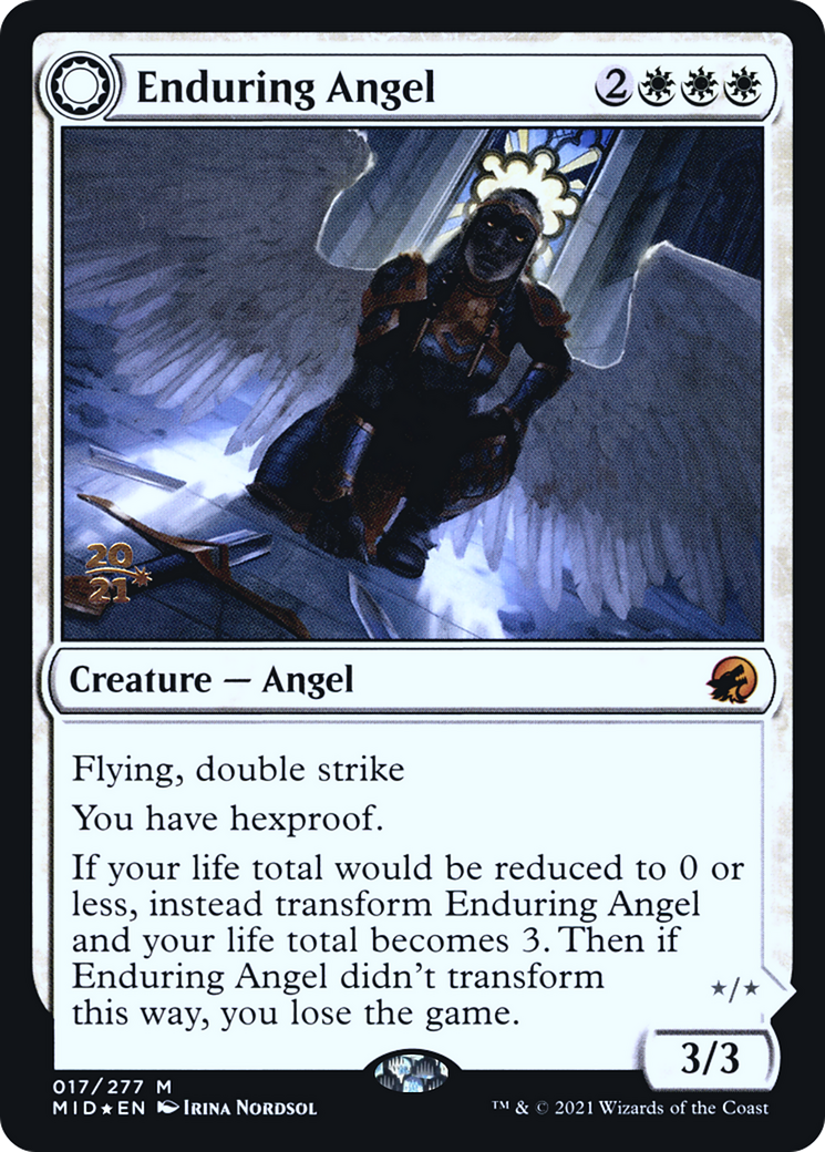 Enduring Angel // Angelic Enforcer [Innistrad: Midnight Hunt Prerelease Promos] - The Mythic Store | 24h Order Processing