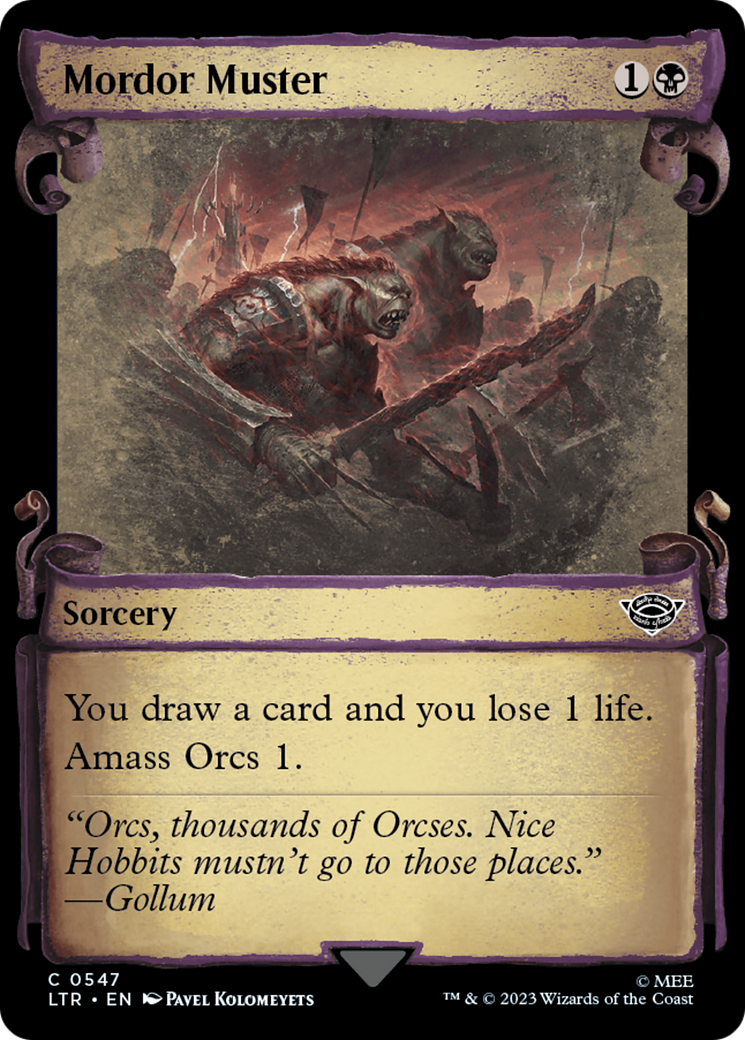 Mordor Muster [The Lord of the Rings: Tales of Middle-Earth Showcase Scrolls] - The Mythic Store | 24h Order Processing