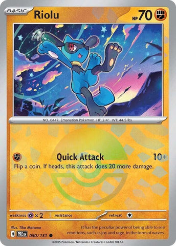 Riolu (050/131) (Poke Ball Pattern) [Scarlet & Violet: Prismatic Evolutions] - The Mythic Store | 24h Order Processing