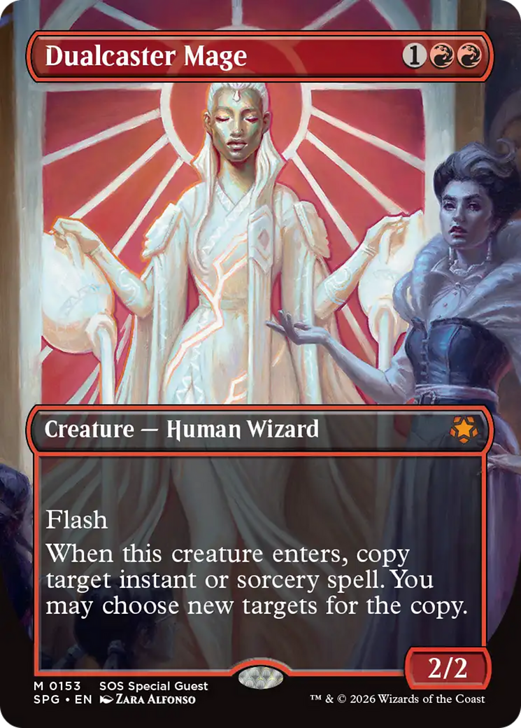 Dualcaster Mage (Borderless) [Secrets of Strixhaven Special Guests] - The Mythic Store | 24h Order Processing
