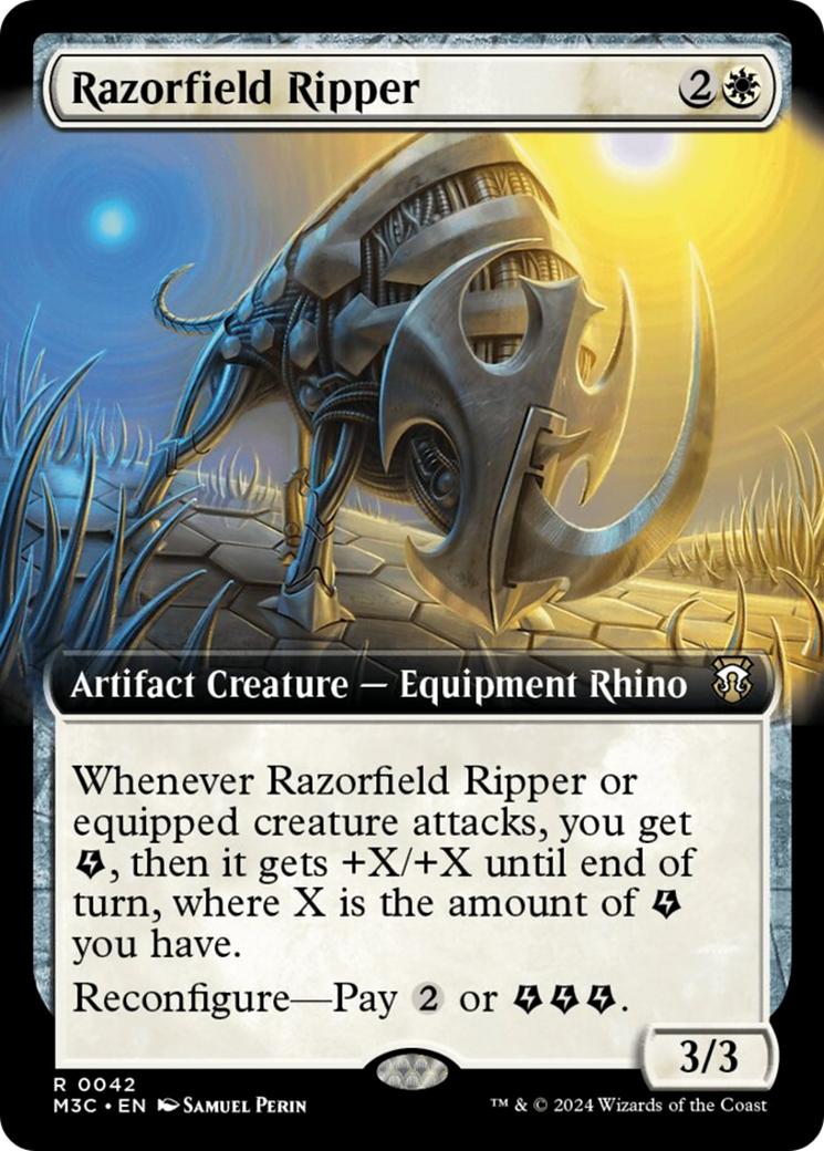 Razorfield Ripper (Extended Art) (Ripple Foil) [Modern Horizons 3 Commander] - The Mythic Store | 24h Order Processing