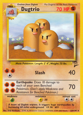Dugtrio (23/130) [Base Set 2] - The Mythic Store | 24h Order Processing