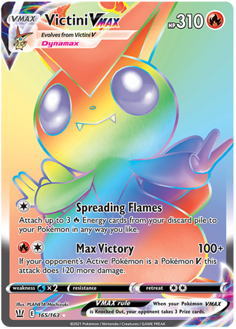 Victini VMAX (165/163) [Sword & Shield: Battle Styles] - The Mythic Store | 24h Order Processing