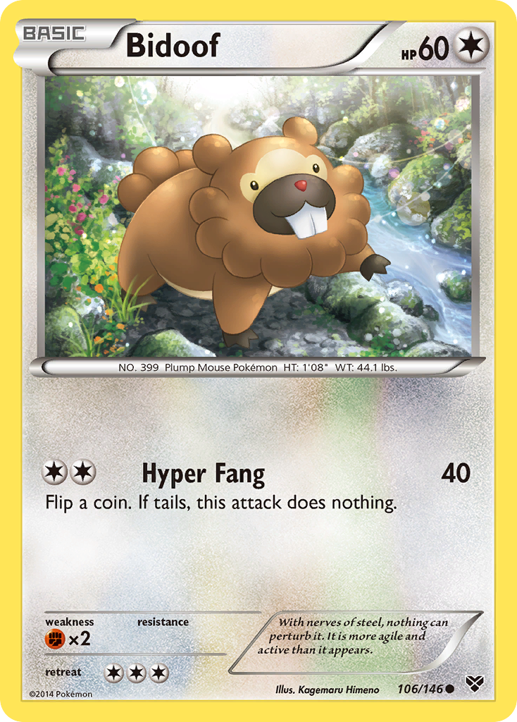 Bidoof (106/146) [XY: Base Set] - The Mythic Store | 24h Order Processing