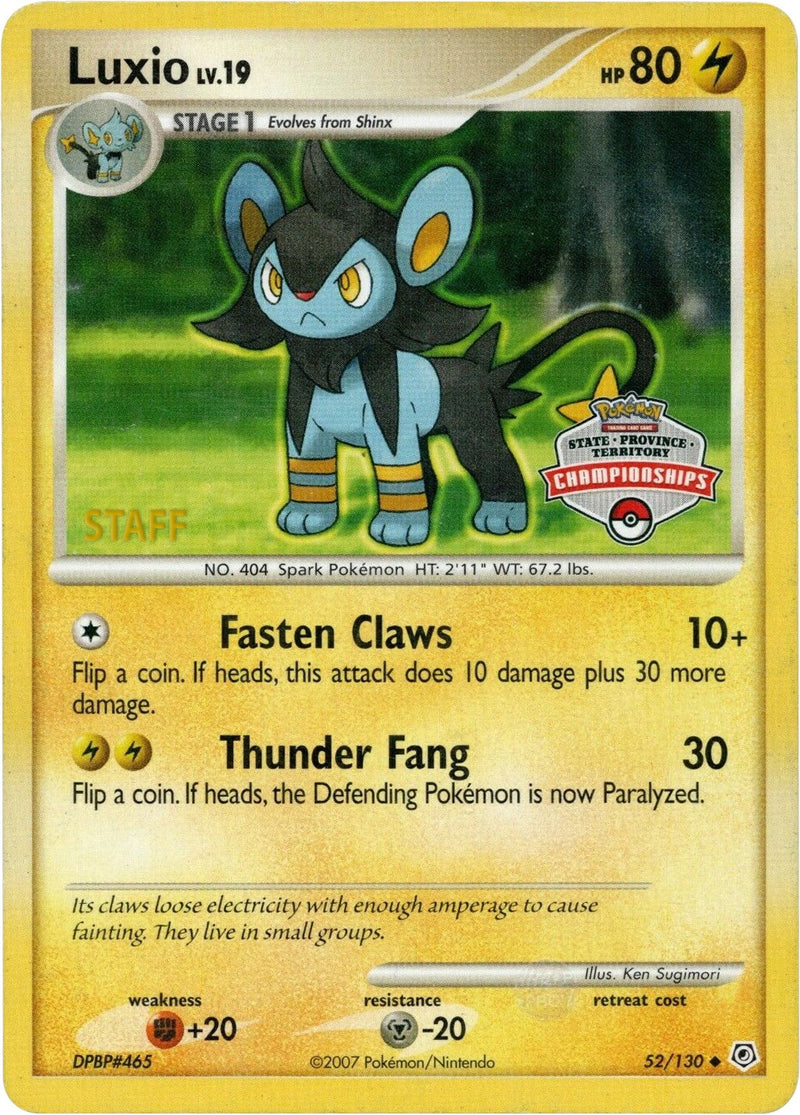 Luxio (52/130) (State Championship Promo) [Diamond & Pearl: Base Set] - The Mythic Store | 24h Order Processing