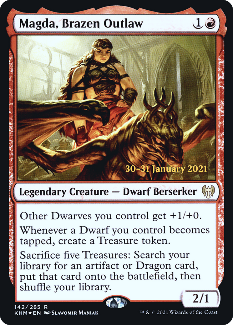 Magda, Brazen Outlaw [Kaldheim Prerelease Promos] - The Mythic Store | 24h Order Processing