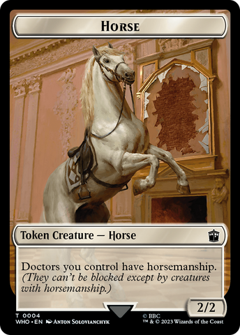 Horse // Soldier Double-Sided Token [Doctor Who Tokens] - The Mythic Store | 24h Order Processing