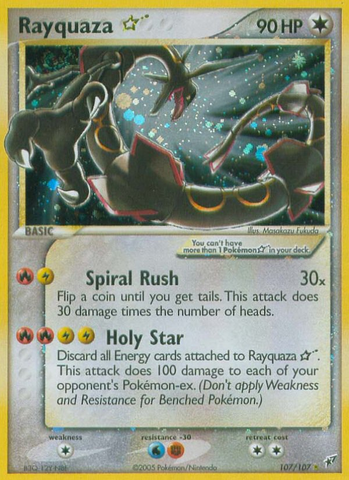 Rayquaza Star (107/107) [EX: Deoxys] - The Mythic Store | 24h Order Processing