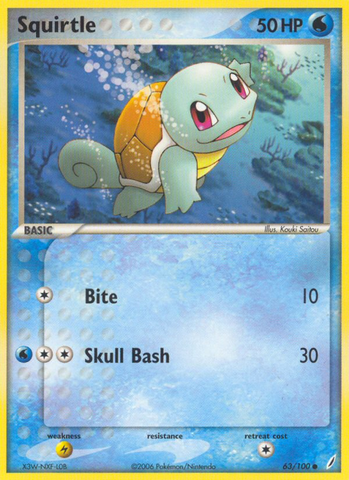 Squirtle (63/100) [EX: Crystal Guardians] - The Mythic Store | 24h Order Processing