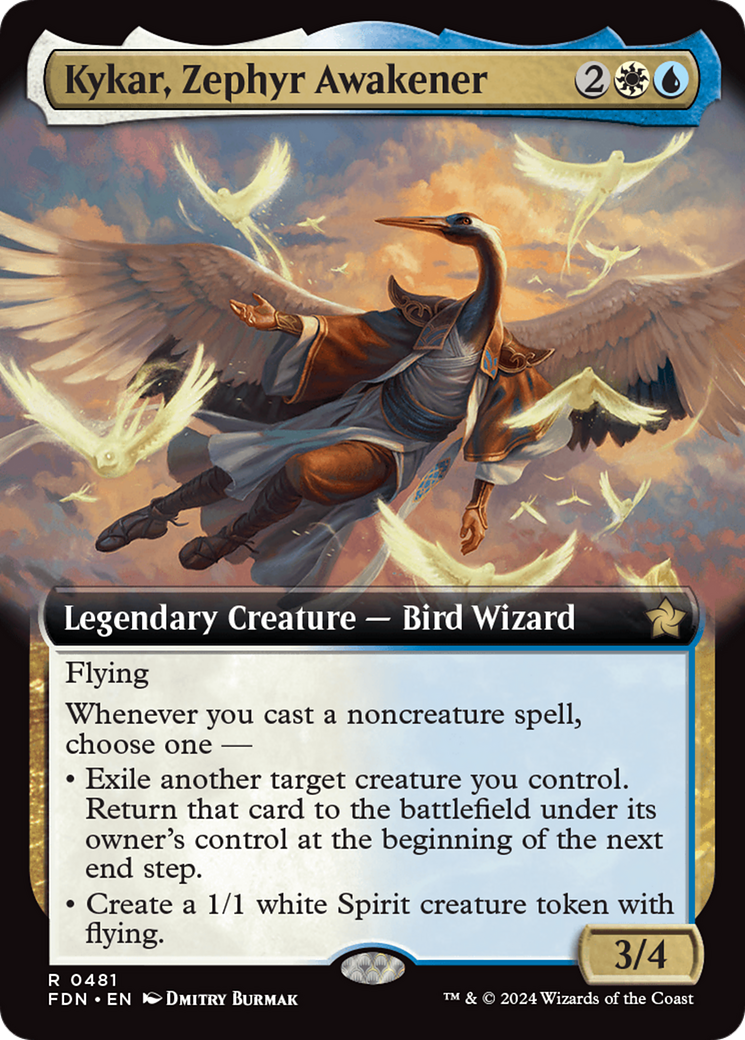 Kykar, Zephyr Awakener (Extended Art) [Foundations]