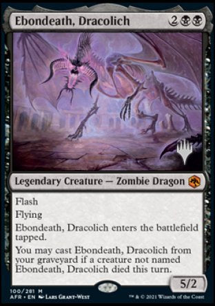 Ebondeath, Dracolich (Promo Pack) [Dungeons & Dragons: Adventures in the Forgotten Realms Promos] - The Mythic Store | 24h Order Processing