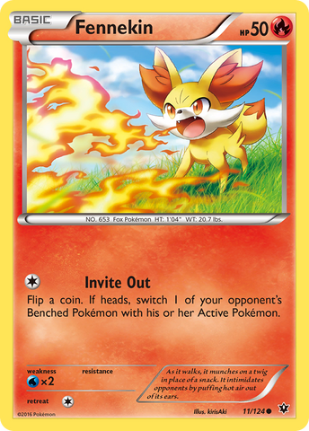 Fennekin (11/124) [XY: Fates Collide] - The Mythic Store | 24h Order Processing