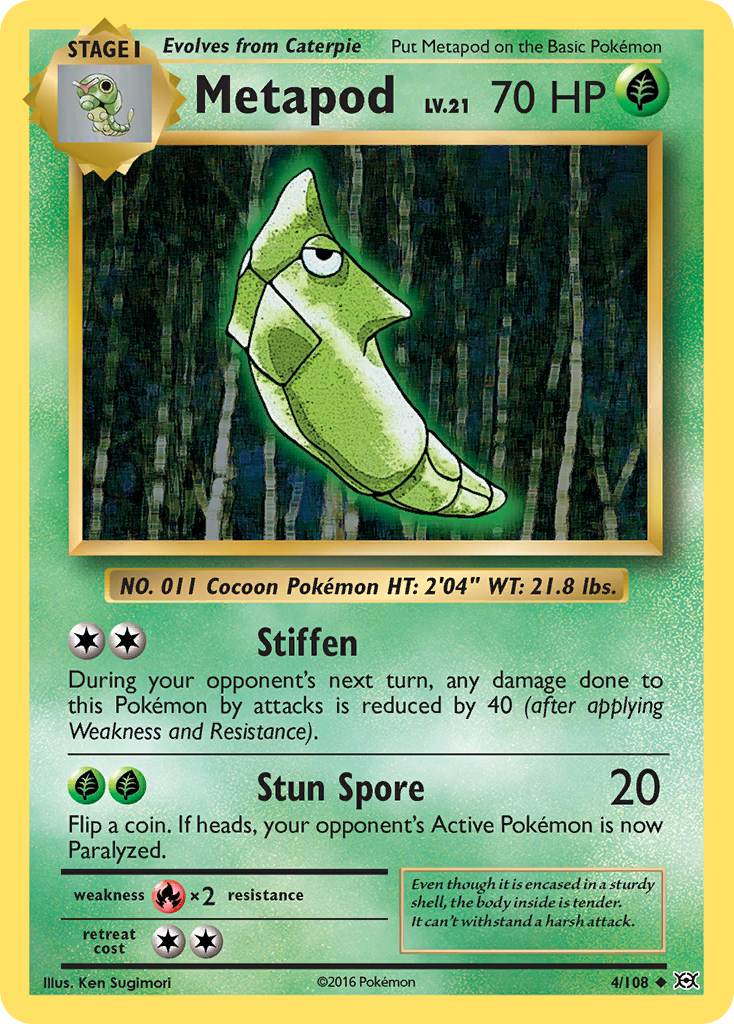 Metapod (4/108) [XY: Evolutions] - The Mythic Store | 24h Order Processing