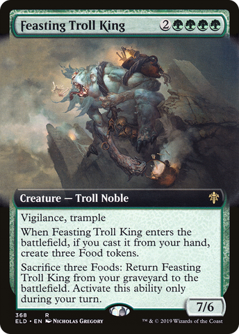 Feasting Troll King (Extended Art) [Throne of Eldraine] - The Mythic Store | 24h Order Processing
