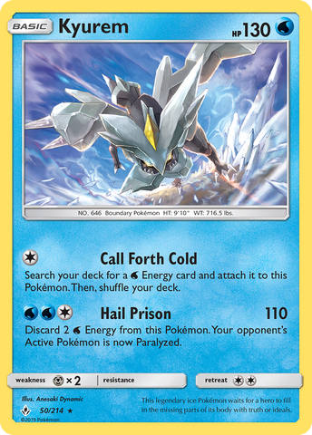 Kyurem (50/214) [Sun & Moon: Unbroken Bonds] - The Mythic Store | 24h Order Processing