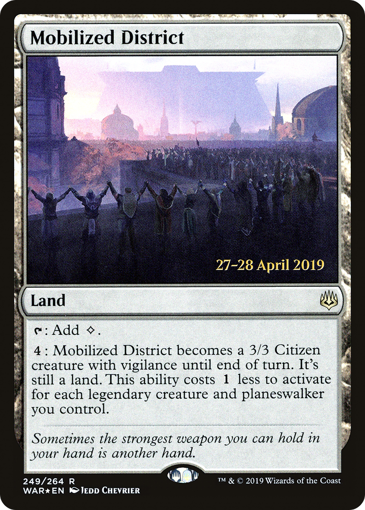Mobilized District [War of the Spark Prerelease Promos] - The Mythic Store | 24h Order Processing