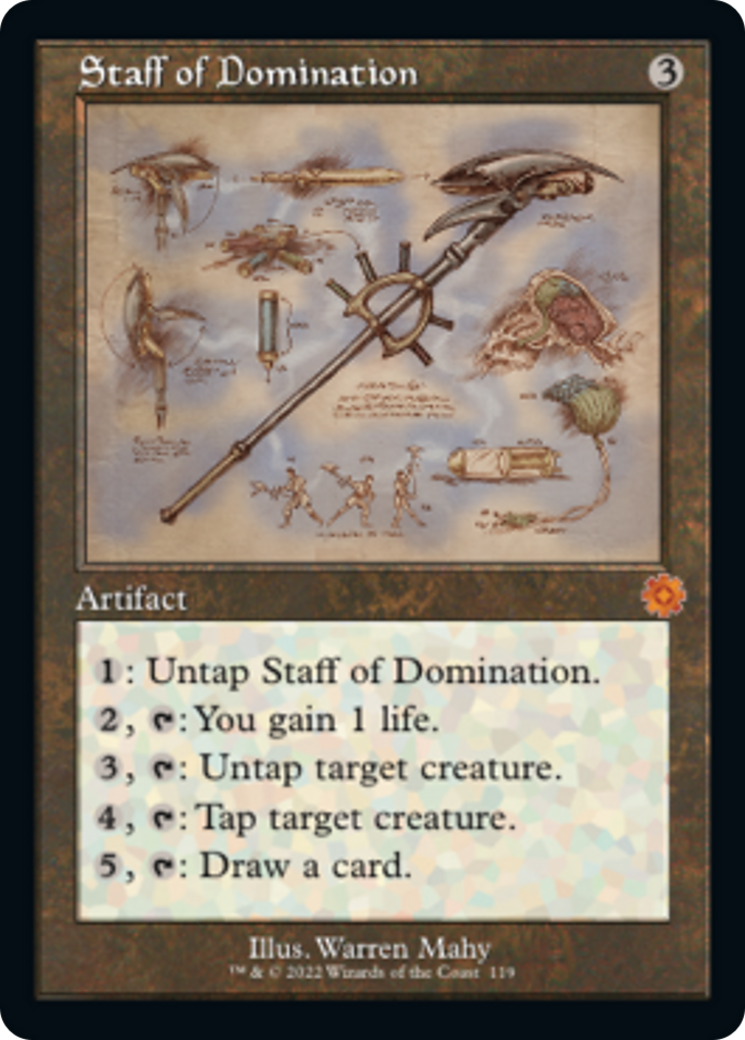 Staff of Domination (Retro Schematic) [The Brothers' War Retro Artifacts] - The Mythic Store | 24h Order Processing