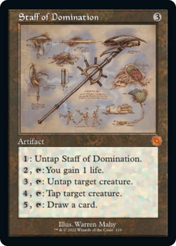 Staff of Domination (Retro Schematic) [The Brothers' War Retro Artifacts] - The Mythic Store | 24h Order Processing