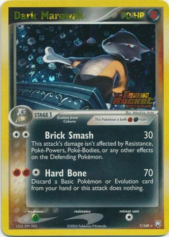 Dark Marowak (7/109) (Stamped) [EX: Team Rocket Returns] - The Mythic Store | 24h Order Processing