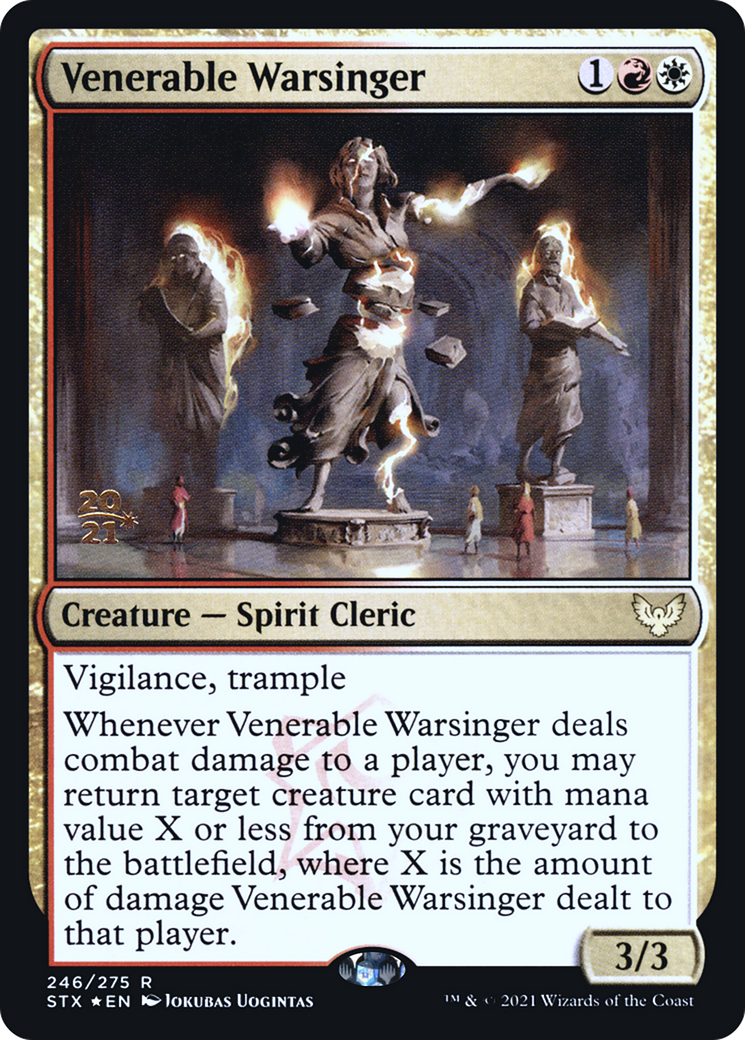 Venerable Warsinger [Strixhaven: School of Mages Prerelease Promos] - The Mythic Store | 24h Order Processing