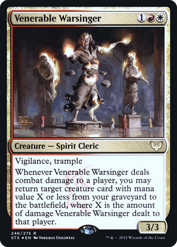 Venerable Warsinger [Strixhaven: School of Mages Prerelease Promos] - The Mythic Store | 24h Order Processing