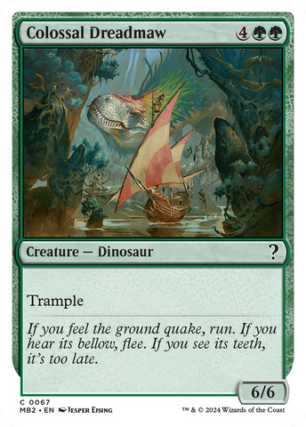 Colossal Dreadmaw (White Border) [Mystery Booster 2] - The Mythic Store | 24h Order Processing