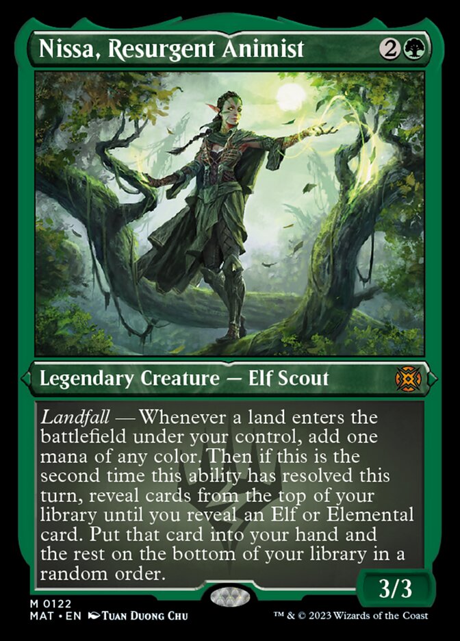 Nissa, Resurgent Animist (Foil Etched) [March of the Machine: The Aftermath] - The Mythic Store | 24h Order Processing