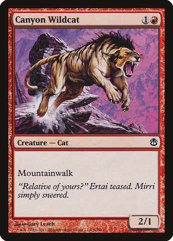 Canyon Wildcat [Duel Decks: Ajani vs. Nicol Bolas] - The Mythic Store | 24h Order Processing