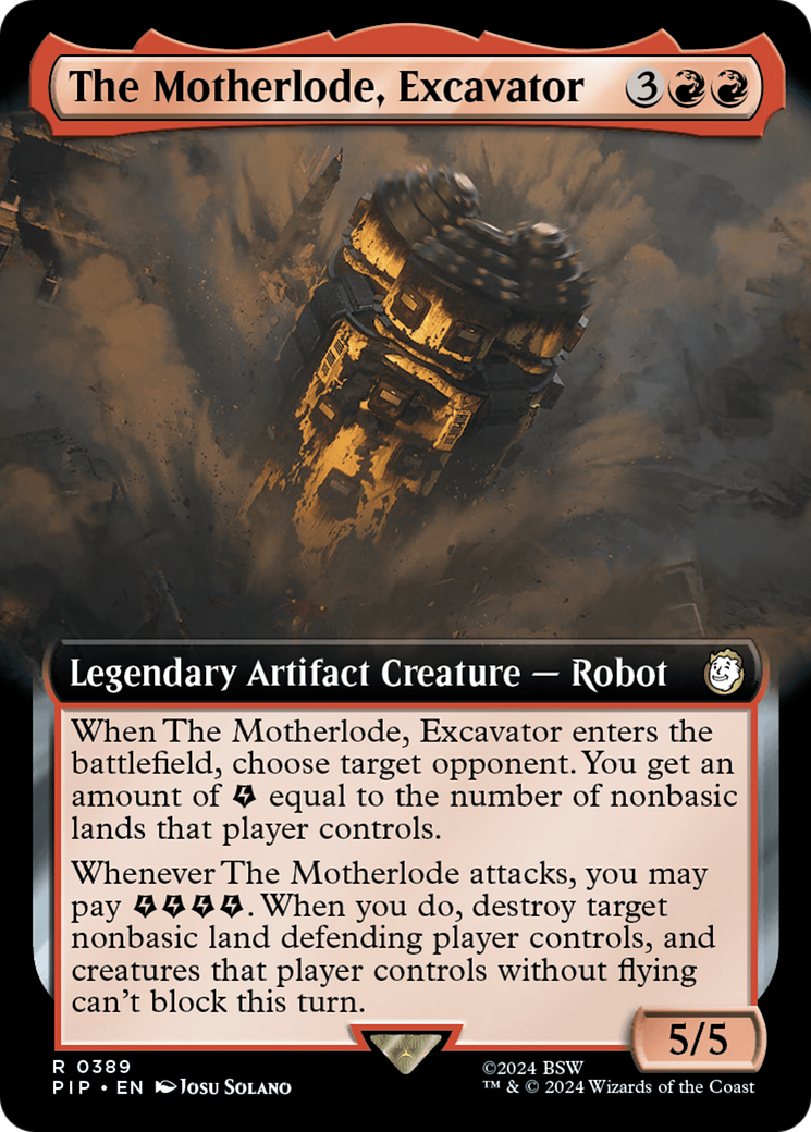 The Motherlode, Excavator (Extended Art) [Fallout] - The Mythic Store | 24h Order Processing