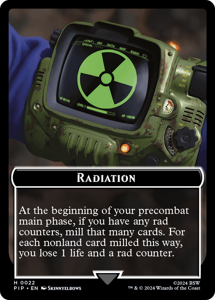 Radiation // Treasure (018) Double-Sided Token [Fallout Tokens] - The Mythic Store | 24h Order Processing