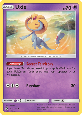 Uxie (83/236) [Sun & Moon: Unified Minds] - The Mythic Store | 24h Order Processing