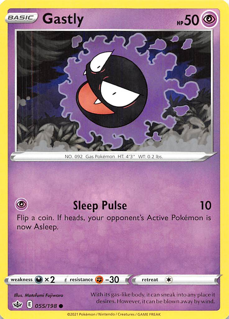 Gastly (055/198) [Sword & Shield: Chilling Reign] - The Mythic Store | 24h Order Processing