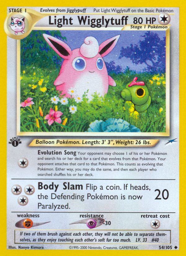 Light Wigglytuff (54/105) [Neo Destiny 1st Edition] - The Mythic Store | 24h Order Processing