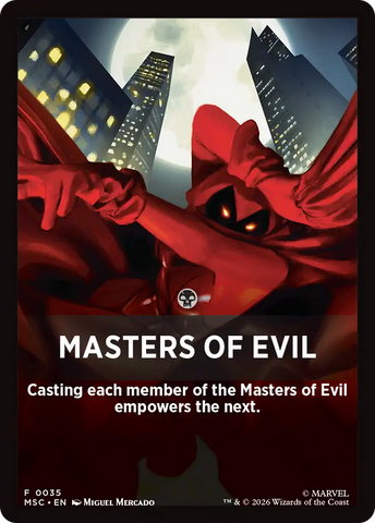 Masters of Evil Theme Card [Marvel Super Heroes Commander] - The Mythic Store | 24h Order Processing