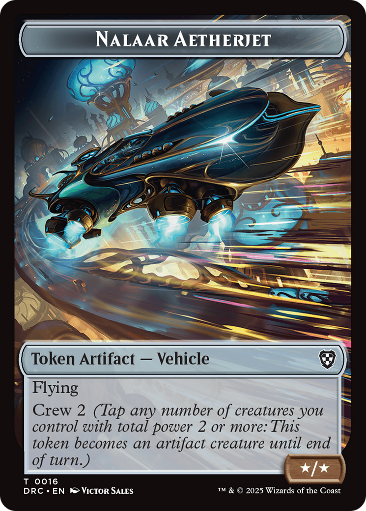 Nalaar Aetherjet // Treasure Double-Sided Token [Aetherdrift Commander Tokens] - The Mythic Store | 24h Order Processing