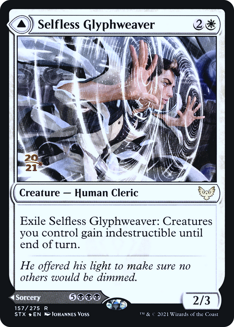 Selfless Glyphweaver // Deadly Vanity [Strixhaven: School of Mages Prerelease Promos] - The Mythic Store | 24h Order Processing