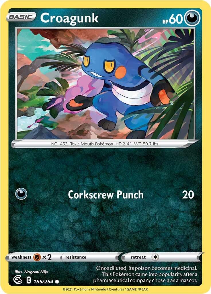 Croagunk (165/264) [Sword & Shield: Fusion Strike] - The Mythic Store | 24h Order Processing