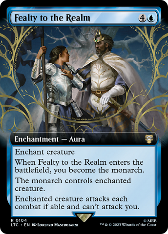 Fealty to the Realm (Extended Art) [The Lord of the Rings: Tales of Middle-Earth Commander] - The Mythic Store | 24h Order Processing