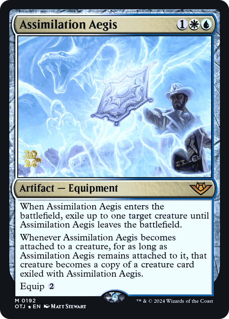 Assimilation Aegis [Outlaws of Thunder Junction Prerelease Promos] - The Mythic Store | 24h Order Processing