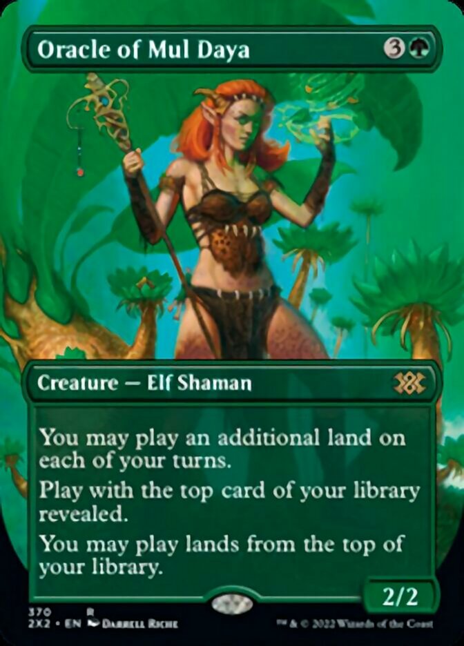 Oracle of Mul Daya (Borderless Alternate Art) [Double Masters 2022] - The Mythic Store | 24h Order Processing