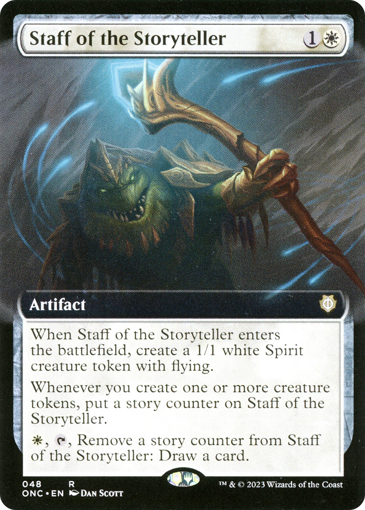 Staff of the Storyteller (Extended Art) [Phyrexia: All Will Be One Commander] - The Mythic Store | 24h Order Processing