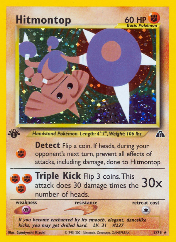 Hitmontop (3/75) [Neo Discovery 1st Edition] - The Mythic Store | 24h Order Processing