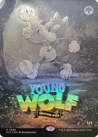 Young Wolf (Black & White Foil) [Secret Lair Drop Series] - The Mythic Store | 24h Order Processing