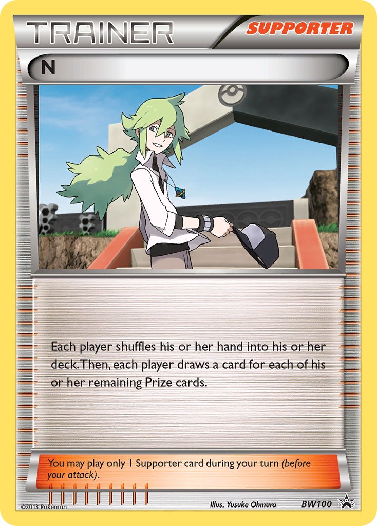 N (BW100) (League Promo) (Supporter Battle Arena Deck Exclusive) (Theme Deck Exclusive) [Black & White: Black Star Promos] - The Mythic Store | 24h Order Processing