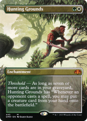 Hunting Grounds (Borderless Alternate Art) [Dominaria Remastered] - The Mythic Store | 24h Order Processing
