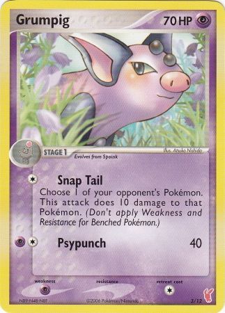 Grumpig (3/12) [EX: Trainer Kit 2 - Plusle] - The Mythic Store | 24h Order Processing