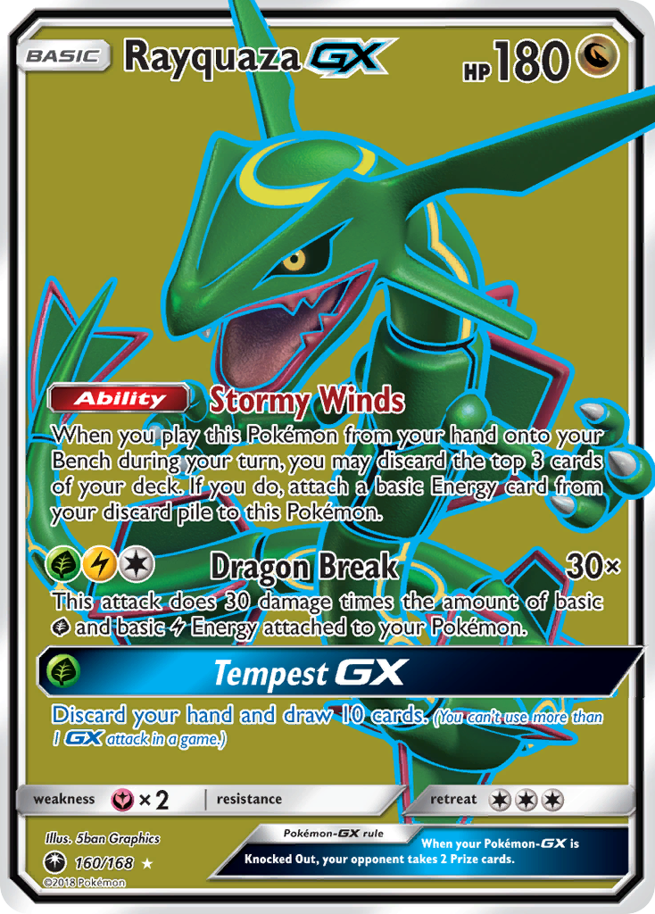 Rayquaza GX (160/168) [Sun & Moon: Celestial Storm] - The Mythic Store | 24h Order Processing