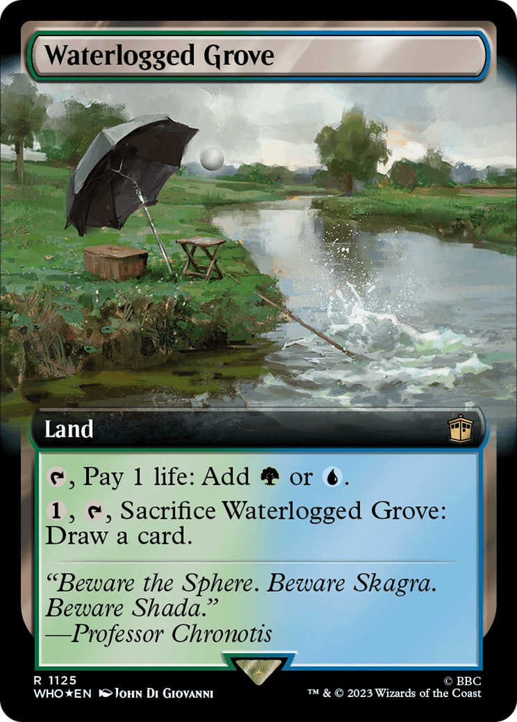 Waterlogged Grove (Extended Art) (Surge Foil) [Doctor Who] - The Mythic Store | 24h Order Processing