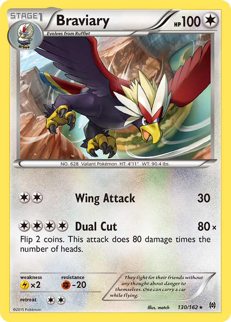 Braviary (130/162) [XY: BREAKthrough] - The Mythic Store | 24h Order Processing