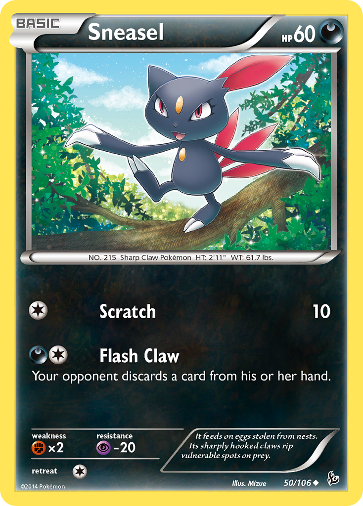 Sneasel (50/106) [XY: Flashfire] - The Mythic Store | 24h Order Processing